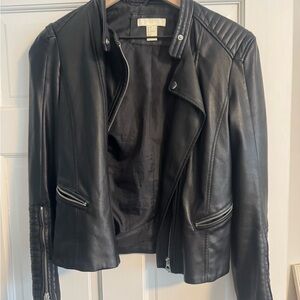 H&M Black Leather Biker Jacket